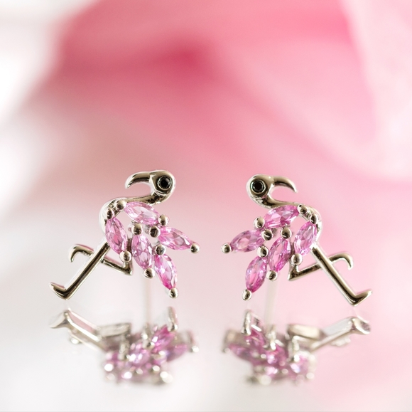 Pink Flamingo Studs - Picture 5 of 8